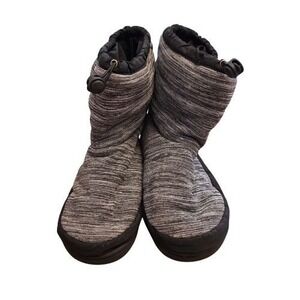 So Danca Warm-Up Booties M Black Gray Slip On Dance Warm Up Boots Indoor Outdoor